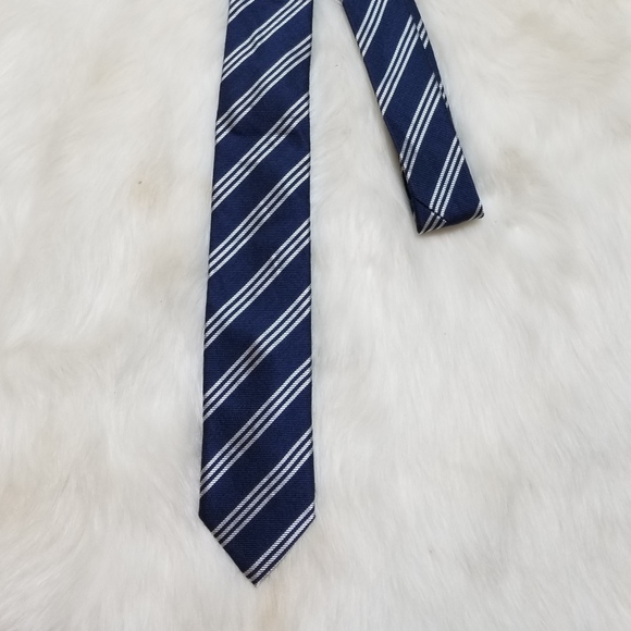 Gap Other - Gap Navy Blue Silver Tie Silk New
